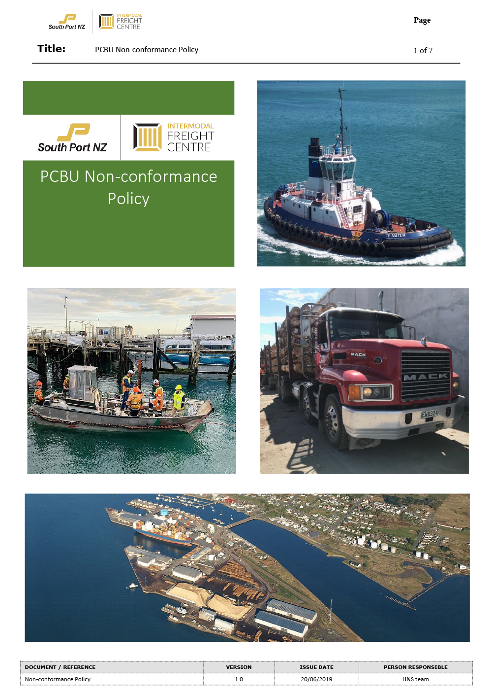 Thumbnail Non conformance policy 2019